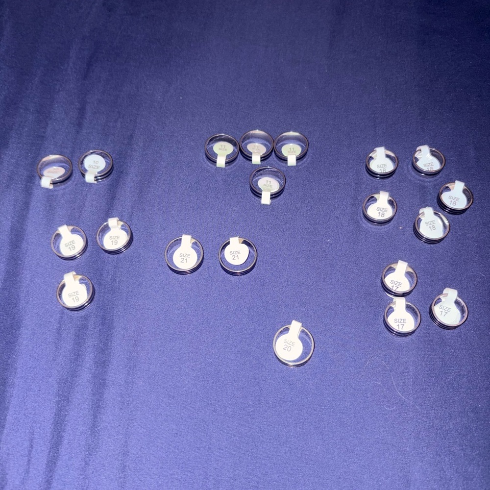 20 set of y2k black band rings